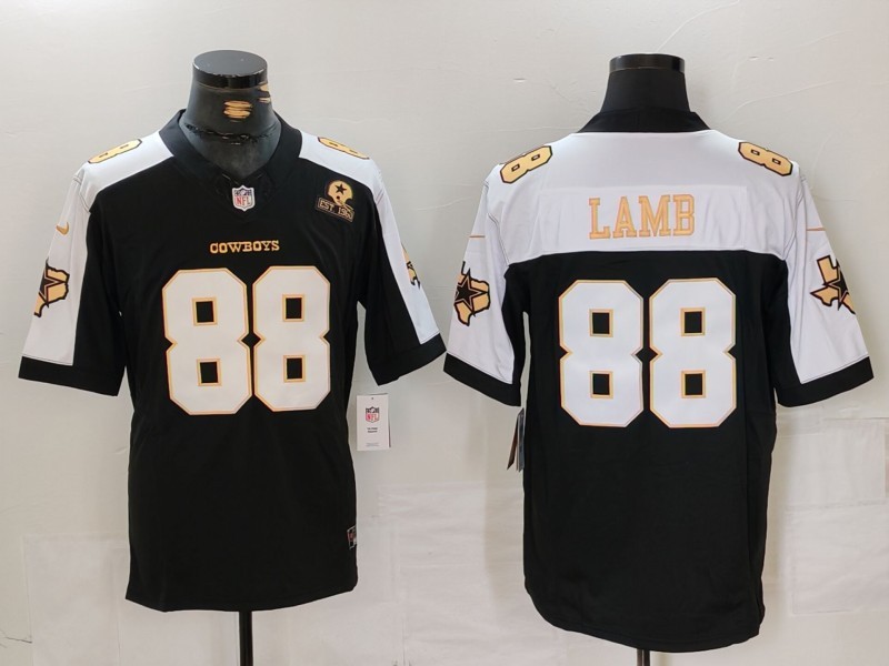 Men's Dallas Cowboys CeeDee Lamb #88 Black Alternate Team Jersey